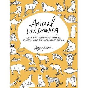 Animal Line Drawing: Learn 150+ Step-by-Step Animals, Insects, Birds, Fish, and